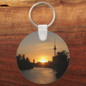 Berlijn Duitsland Skyline Night Briefkaart Fernseh Sleutelhanger (Voorkant)