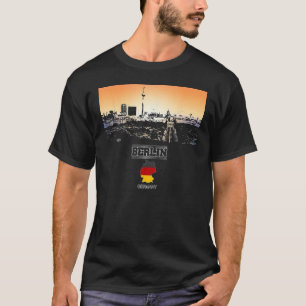 Berlijn Duitsland Skyline Vakantie Souvenirstad T-shirt