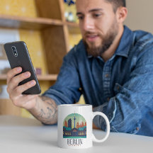 Berlijn Duitsland Skyline Vintage Reizen