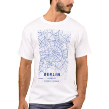 Berlijn Duitsland - Stadskaartblauw