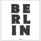 Berlijn Duitsland Sticker (Vel)