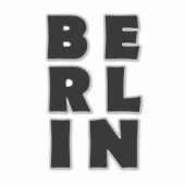 Berlijn Duitsland Sticker (Voorkant)