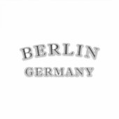 Berlijn Duitsland Sticker (Voorkant)