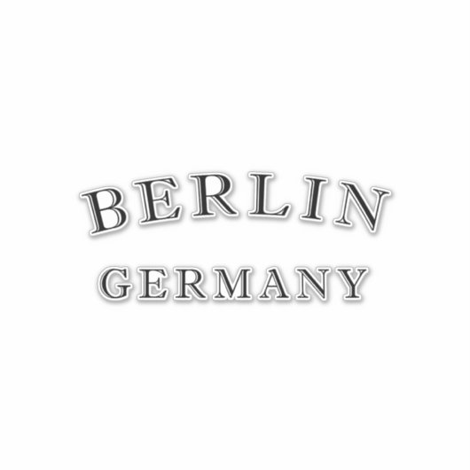Berlijn Duitsland Sticker (Voorkant)
