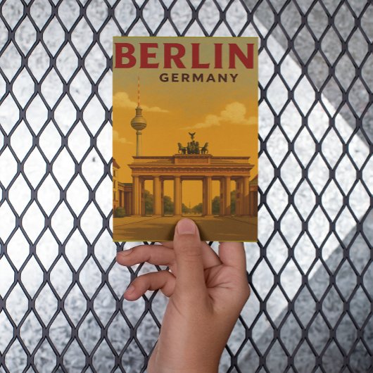 Berlijn Duitsland Travel ArtWork Briefkaart