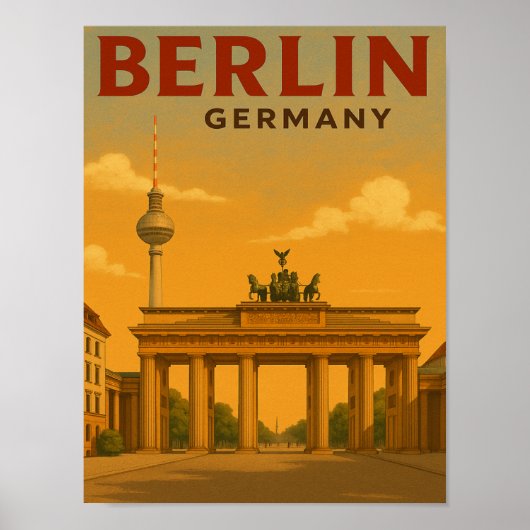  Berlijn Duitsland Travel ArtWork Poster (Voorkant)