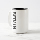 Berlijn Duitsland Tweekleurige Koffiemok (Voorkant links)