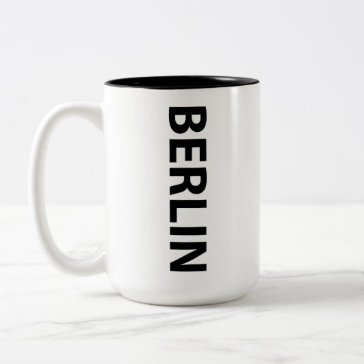 Berlijn Duitsland Tweekleurige Koffiemok (Links)