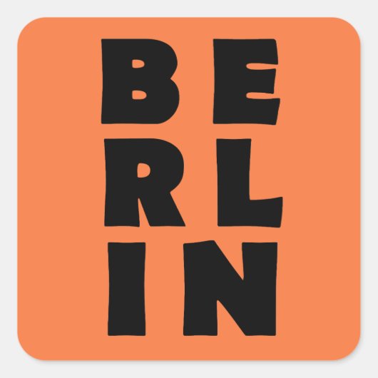 Berlijn Duitsland Vierkante Sticker (Voorkant)