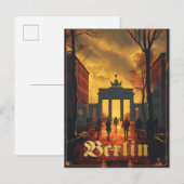 Berlijn, Duitsland Vintage Travel Briefkaart (Voorkant / Achterkant)