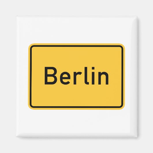 Berlijn, Duitsland wegwijzer Magneet (Voorkant)