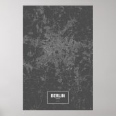 Berlijn, Duitsland (zwart wit) Poster (Voorkant)