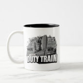 Berlijn Duty Train Tweekleurige Koffiemok (Links)