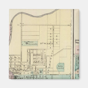 Berlijn en dorp Plymouth Magneet