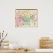 Berlijn en dorp Plymouth Poster (Keuken)