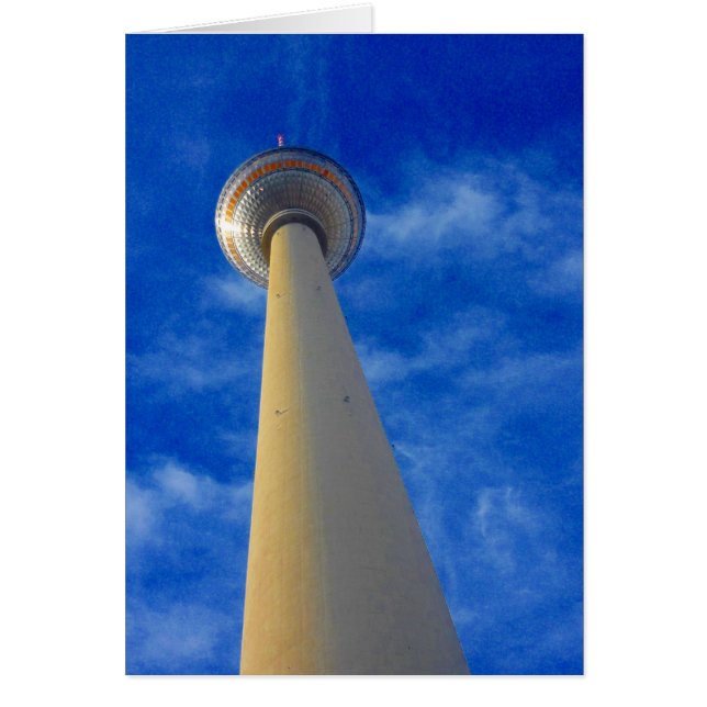 berlijn fernsehturm blauw (Voorkant)