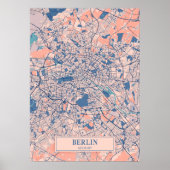 Berlijn - Germary Breezy City Map Poster (Voorkant)