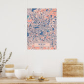 Berlijn - Germary Breezy City Map Poster (Keuken)