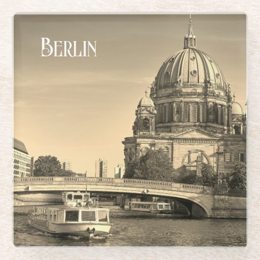 Berlijn Glazen Onderzetter (Voorkant)