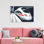 Berlijn HBF Europaplat Modern Train - Naam toevoeg Canvas Afdruk (Insitu (Woonkamer))