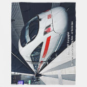 Berlijn HBF Europaplat Modern Train - Naam toevoeg Fleece Deken (Voorkant)