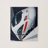 Berlijn HBF Europaplat Modern Train - Naam toevoeg Legpuzzel (Verticaal)