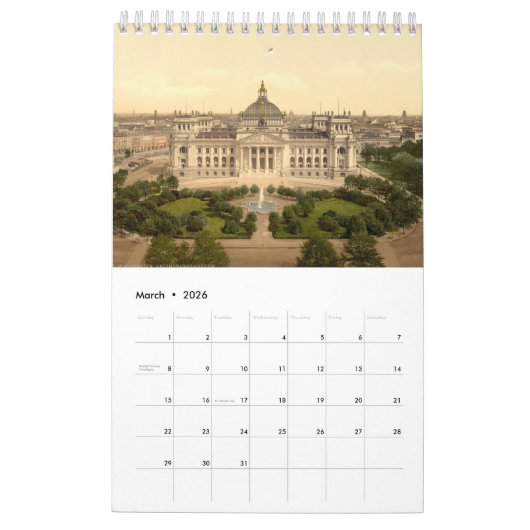 Berlijn Historisch Kalender (Mar 2026)