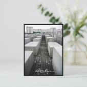 Berlijn holocaustmonument grens briefkaart (Staand voorkant)