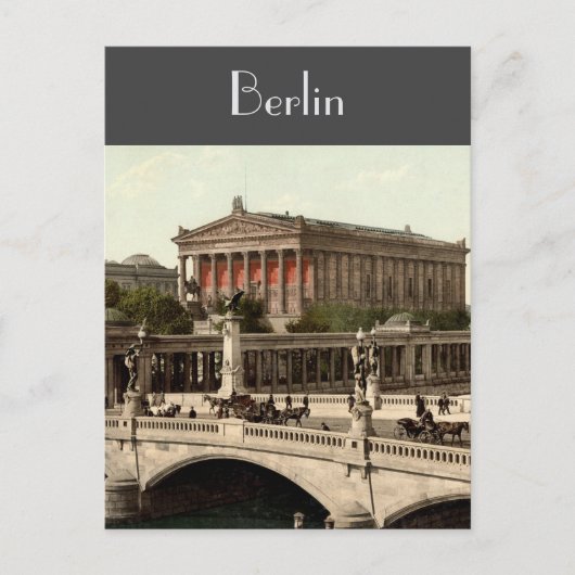 Berlijn in de 19e eeuw briefkaart (Voorkant)