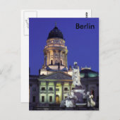 Berlijn in nachtlicht briefkaart (Voorkant / Achterkant)