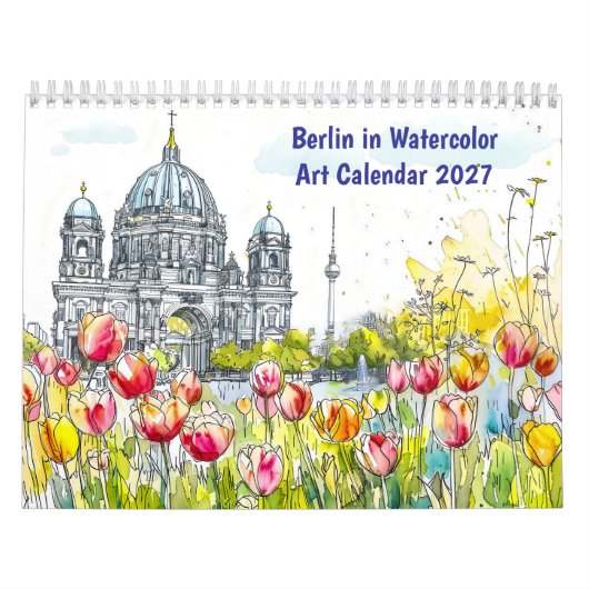 Berlijn in waterverf – Kunstkalender Kalender (Hoes)