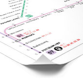 Berlijn INAT-kaart Perfect Poster (Hoek)