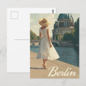 Berlijn jaren 50 vintage  briefkaart (Voorkant / Achterkant)