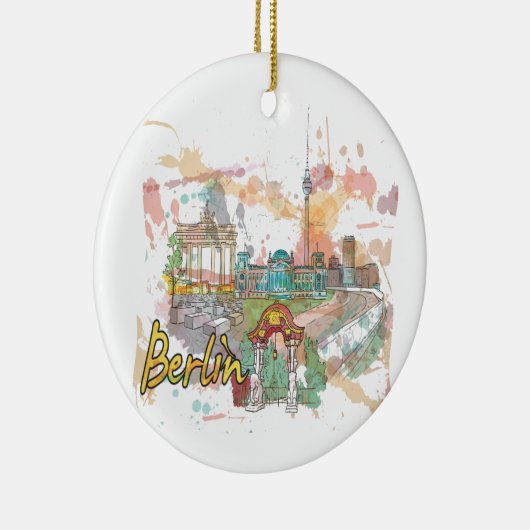 Berlijn Keramisch Ornament (Rechts)