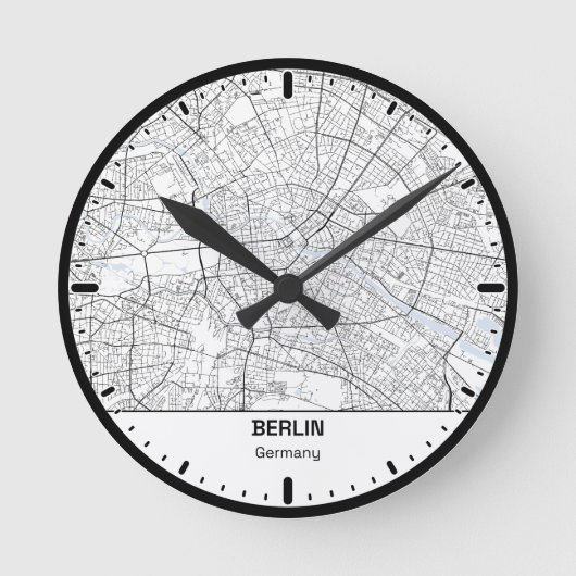 Berlijn Klok Stad Lijn Kunst (Voorkant)