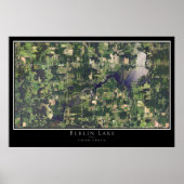 Berlijn Lake Ohio Satellite Poster Map (Voorkant)