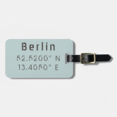 Berlijn Latitude-breedtegraad  Bagagelabel (Voorkant horizontaal)