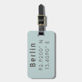 Berlijn Latitude-breedtegraad  Bagagelabel (Voorkant verticaal)