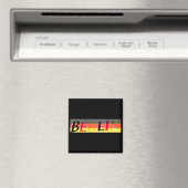 Berlijn Logo op Duitse vlag Magneet (Insitu (Vaatwasser))