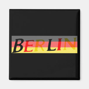 Berlijn Logo op Duitse vlag Magneet