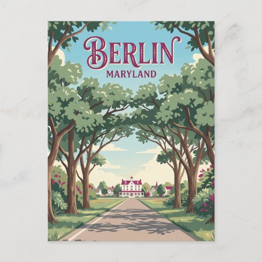 Berlijn Maryland Briefkaart (Voorkant)