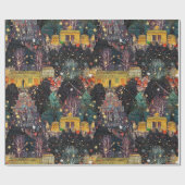 Berlijn met Kerst & Nieuwjaar in Waterverf Cadeaupapier (Vlak)