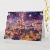 Berlijn met Kerstmis & Oud en Nieuw in waterverf Kaart (Gele Bloem)