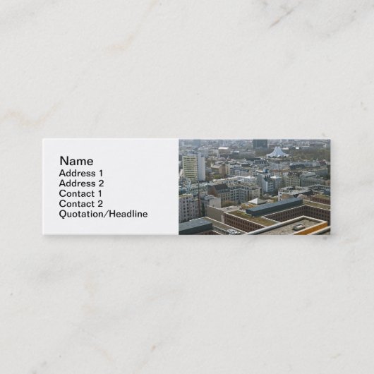 Berlijn Mini Visitekaartje (Voorkant)