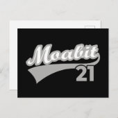 Berlijn Moabit 21 Classic Retro City Briefkaart (Voorkant / Achterkant)