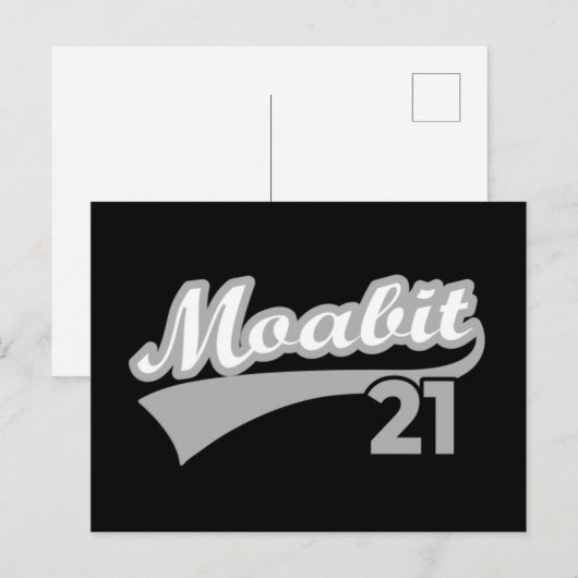 Berlijn Moabit 21 Classic Retro City Briefkaart (Voorkant / Achterkant)