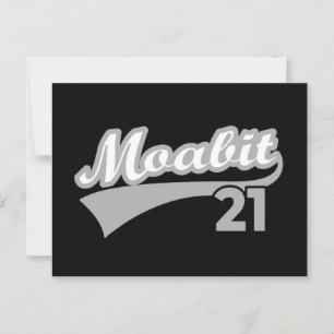 Berlijn Moabit 21 Classic Retro City Briefkaart