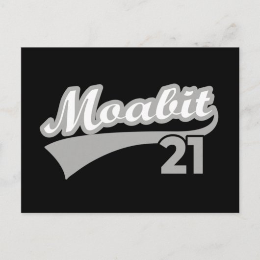 Berlijn Moabit 21 Classic Retro City Briefkaart (Voorkant)