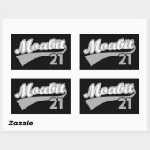 Berlijn Moabit 21 Classic Retro City Rechthoekige Sticker (Vel)