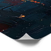 Berlijn Nights - Brandenburger Gate Reflections Poster (Hoek)